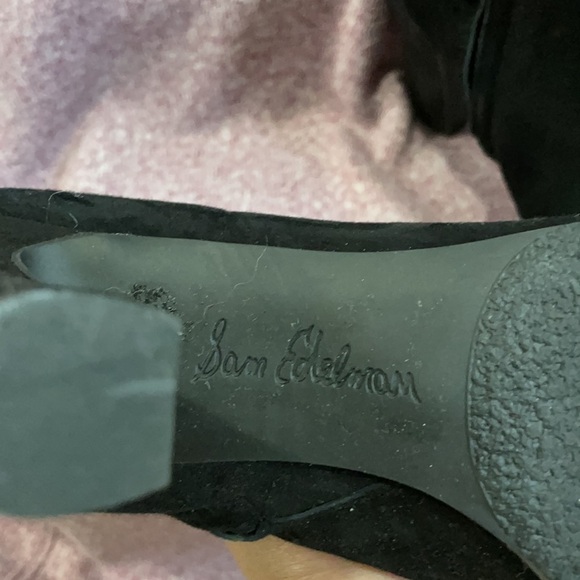 Sam Edelman black suede ankle boots - Picture 3 of 8